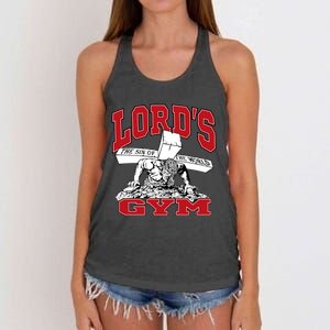 New Motivation BodyBuilder The Lord's Gym Cool Design Women's Knotted Racerback Tank