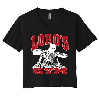 New Motivation BodyBuilder The Lord's Gym Cool Design Women's Crop Top Tee