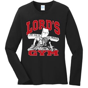 New Motivation BodyBuilder The Lord's Gym Cool Design Ladies Long Sleeve Shirt