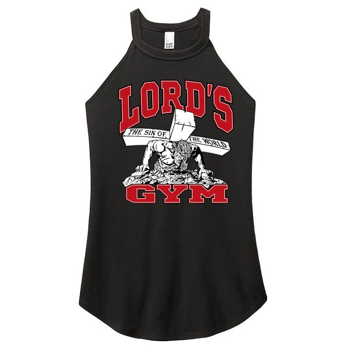 New Motivation BodyBuilder The Lord's Gym Cool Design Women's Perfect Tri Rocker Tank