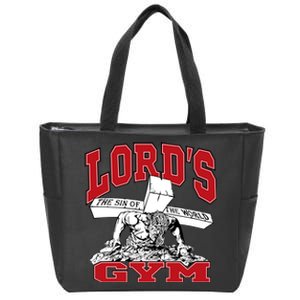 New Motivation BodyBuilder The Lord's Gym Cool Design Zip Tote Bag