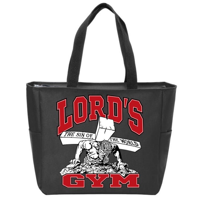 New Motivation BodyBuilder The Lord's Gym Cool Design Zip Tote Bag