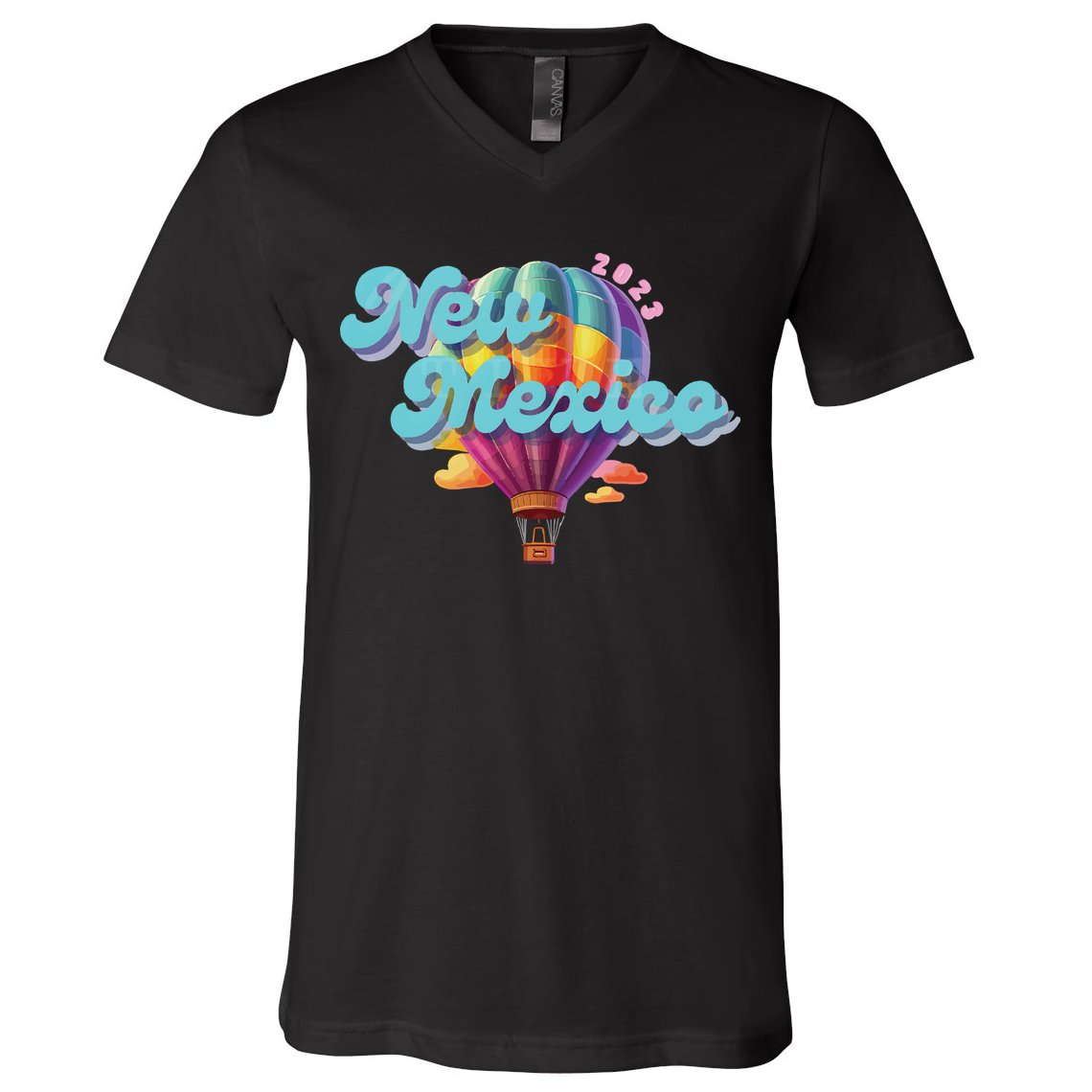 New Mexico Balloon V-Neck T-Shirt