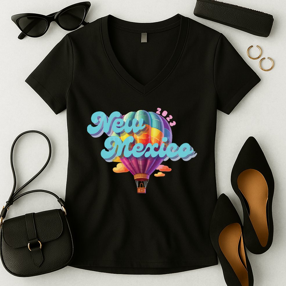 New Mexico Balloon Women's V-Neck T-Shirt