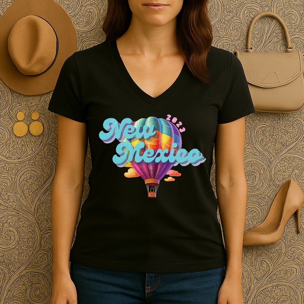 New Mexico Balloon Women's V-Neck T-Shirt