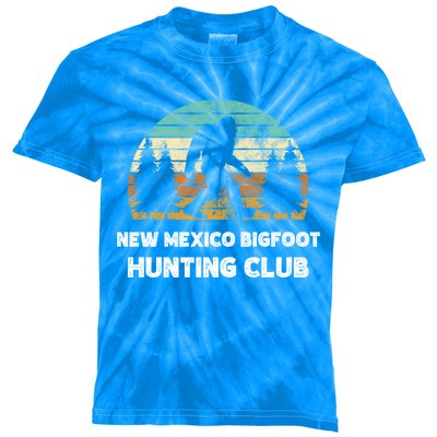 New Mexico Bigfoot Hunting Club Sasquatch Fan Great Gift Kids Tie-Dye T-Shirt