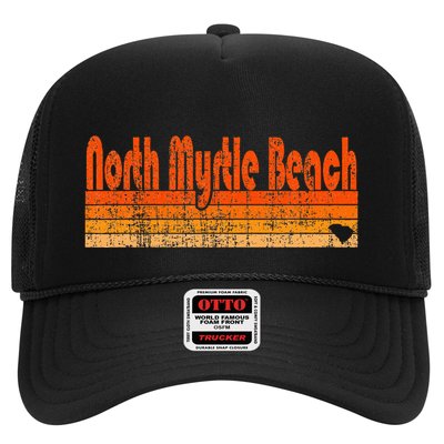 North Myrtle Beach Sc Retro 80s Style Trucker Hat