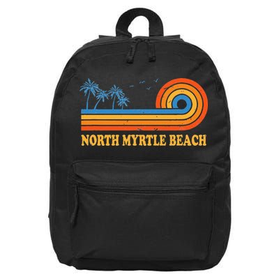 North Myrtle Beach South Carolina Summer Sc Tropical 16 in Basic Backpack