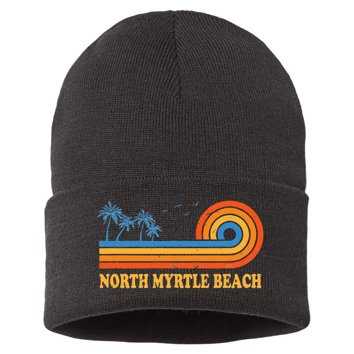 North Myrtle Beach South Carolina Summer Sc Tropical Sustainable Knit Beanie