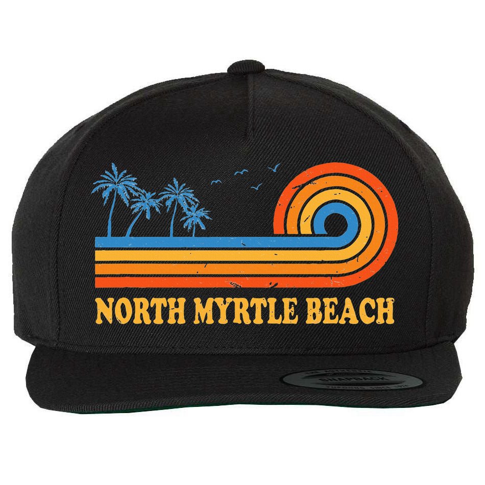 North Myrtle Beach South Carolina Summer Sc Tropical Wool Snapback Cap