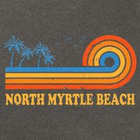North Myrtle Beach South Carolina Summer Sc Tropical Cotton Canvas Backpack
