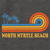 North Myrtle Beach South Carolina Summer Sc Tropical Vector Backpack