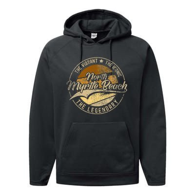 North Myrtle Beach Sc South Carolina Performance Fleece Hoodie