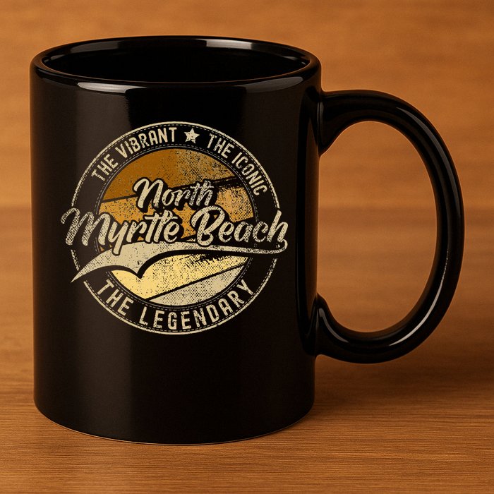 North Myrtle Beach Sc South Carolina 11oz C Handle Ceramic Mug