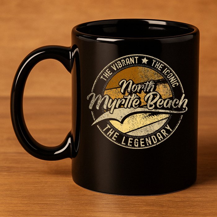 North Myrtle Beach Sc South Carolina 11oz C Handle Ceramic Mug