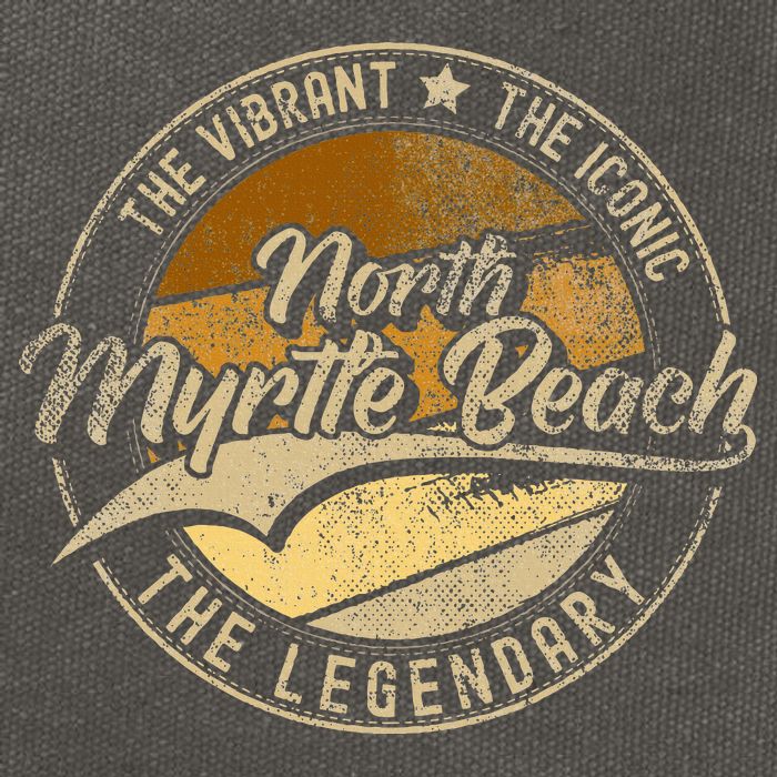 North Myrtle Beach Sc South Carolina Cotton Canvas Backpack