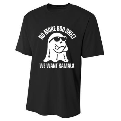 No More Boo Sheet Kamala Harris Harris Walz Performance Sprint T-Shirt