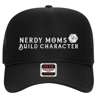 Nerdy Moms Build Character Funny Mom Sayings Trucker Hat