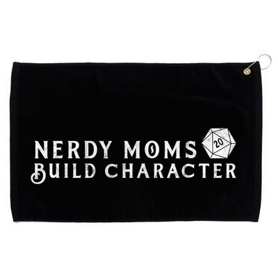 Nerdy Moms Build Character Funny Mom Sayings Grommeted Golf Towel