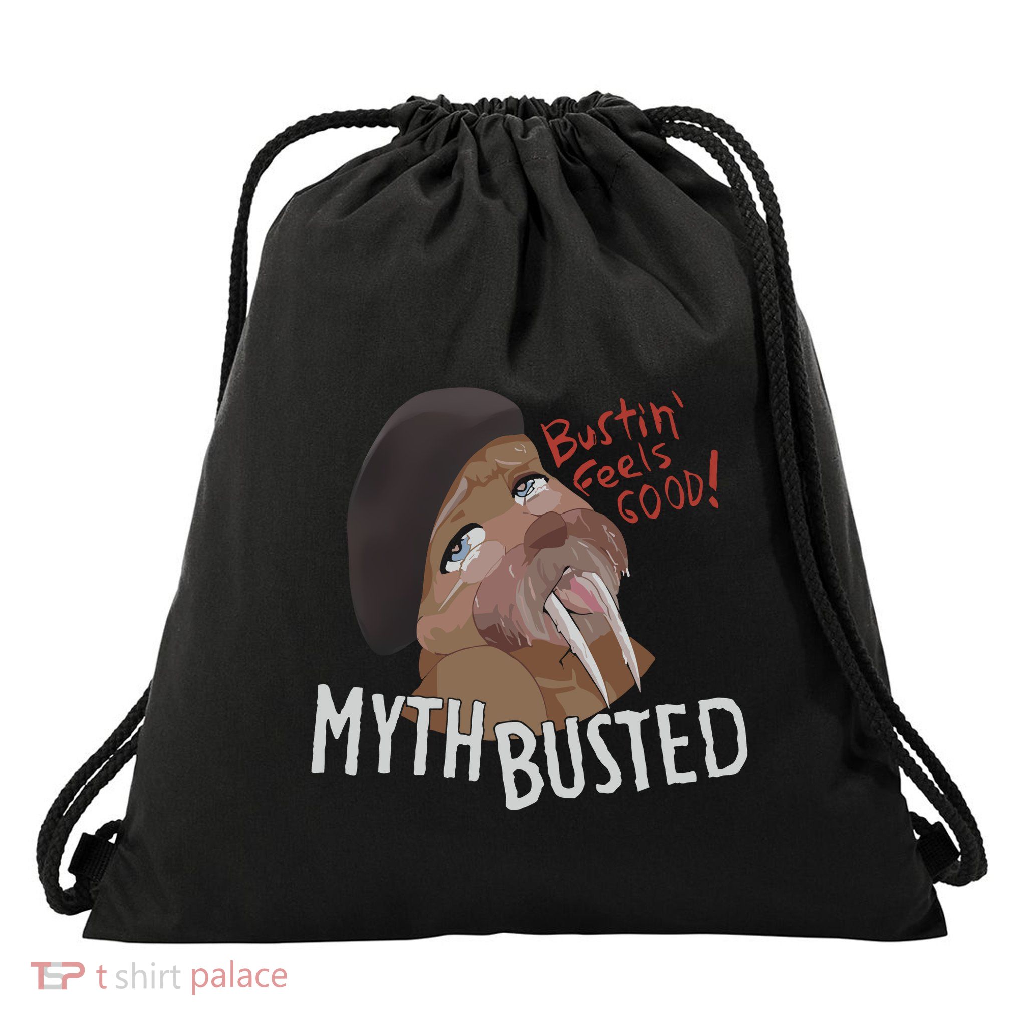 Nasty Myth Busted Drawstring Bag