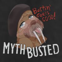 Nasty Myth Busted Golf Towel