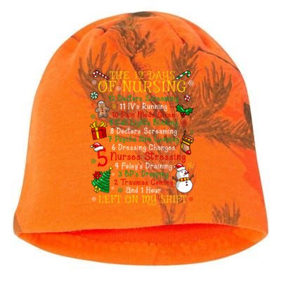 Nurses Merry Christmas Funny 12 Days Of Nursing Xmas Gift Kati - Camo Knit Beanie