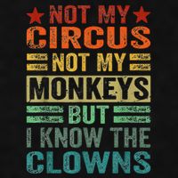 Not My Circus Not My Monkeys But I Know The Clowns Ladies PosiCharge Tri-Blend Wicking Tank