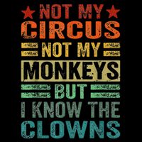 Not My Circus Not My Monkeys But I Know The Clowns Flexfit Unipanel Trucker Cap