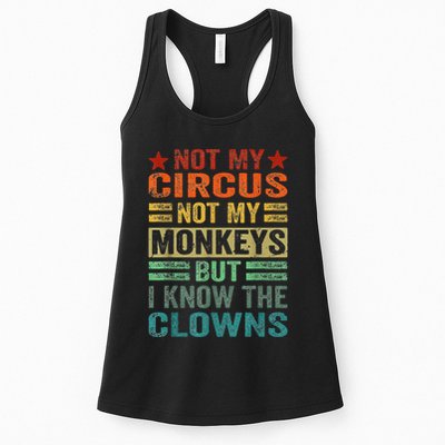Not My Circus Not My Monkeys But I Know The Clowns Womens Tank Top