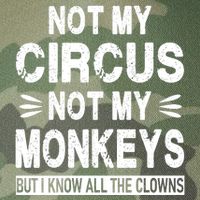 Not My Circus. Not My Monkeys. But I Know All The Clowns Legacy Tie Dye Trucker Hat