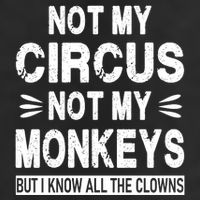 Not My Circus. Not My Monkeys. But I Know All The Clowns Crop Fleece Hoodie