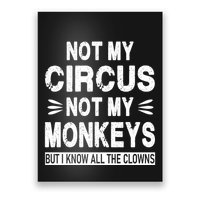 Not My Circus. Not My Monkeys. But I Know All The Clowns Poster