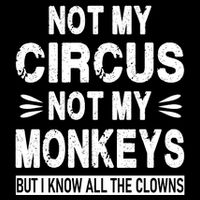 Not My Circus. Not My Monkeys. But I Know All The Clowns Toddler T-Shirt