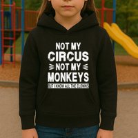 Not My Circus. Not My Monkeys. But I Know All The Clowns Kids Hoodie
