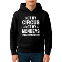 Not My Circus. Not My Monkeys. But I Know All The Clowns Kids Hoodie