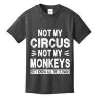 Not My Circus. Not My Monkeys. But I Know All The Clowns Kids T-Shirt