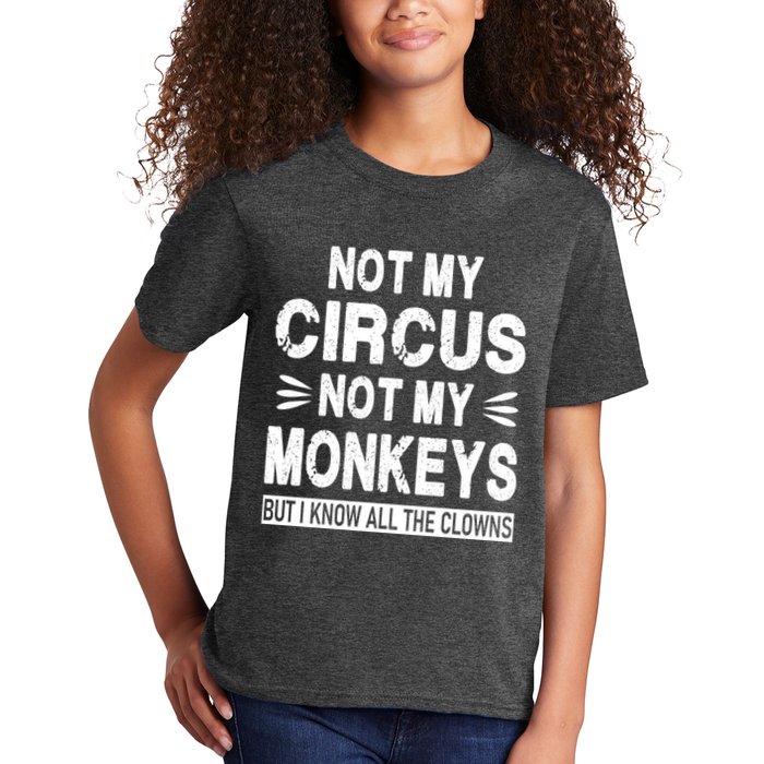 Not My Circus. Not My Monkeys. But I Know All The Clowns Kids T-Shirt