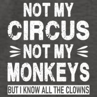 Not My Circus. Not My Monkeys. But I Know All The Clowns Vector Backpack