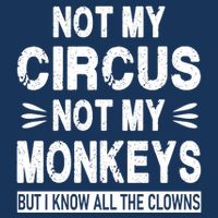 Not My Circus. Not My Monkeys. But I Know All The Clowns Infant Baby Jersey Bodysuit