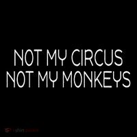 Not My Circus Not My Monkeys Sarcasm Fun Ladies Essential Flowy Tank