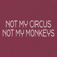 Not My Circus Not My Monkeys Sarcasm Fun 16oz Travel Tumbler