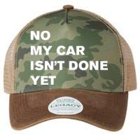 No My Car Isn’t Done Yet Funny Legacy Tie Dye Trucker Hat
