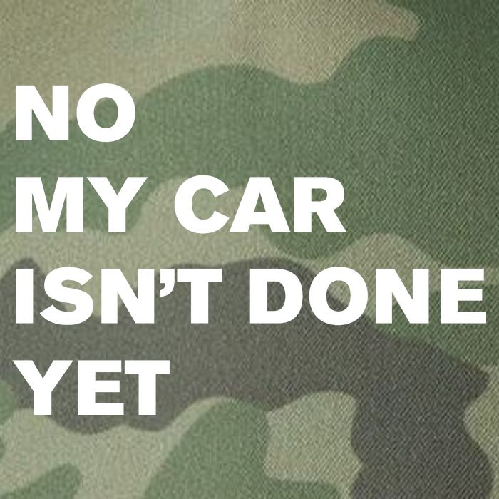No My Car Isn’t Done Yet Funny Legacy Tie Dye Trucker Hat