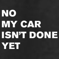 No My Car Isn’t Done Yet Funny 25L Jumbo Tote