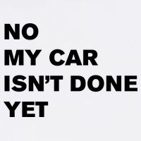 No My Car Isn’t Done Yet Funny Youth Performance Sprint T-Shirt