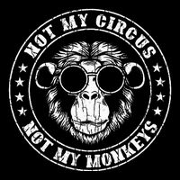 Not My Circus Monkeys Funny Monkey Animal Lover Graphic 16 in Basic Backpack