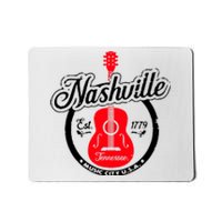 Nashville Music City Tennessee Cool Gift Country Music City Guitar Mousepad