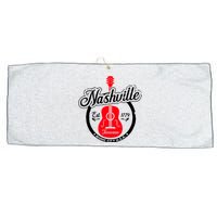 Nashville Music City Tennessee Cool Gift Country Music City Guitar Large Microfiber Waffle Golf Towel