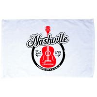 Nashville Music City Tennessee Cool Gift Country Music City Guitar Microfiber Hand Towel