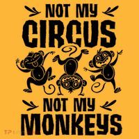 Not My Circus Not My Monkeys Saying Animal Lover Monkey Pom Pom 12in Knit Beanie